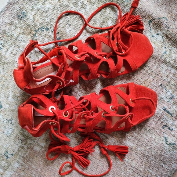 H&M Shoes - H&M Real Suede Leather Gladiator Sandals